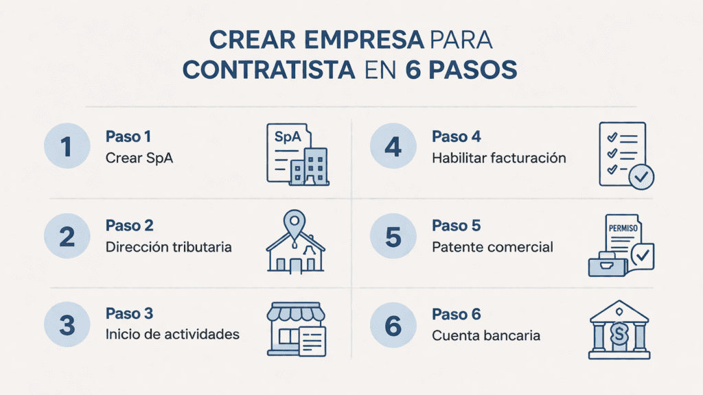 Paso a paso para crear una empresa de contratista
